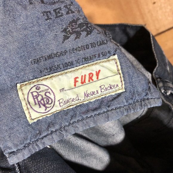 PRPS Fury Button Fly Jeans Mens Size 33x31 Distressed Faded Denim Ripped - Picture 8 of 14